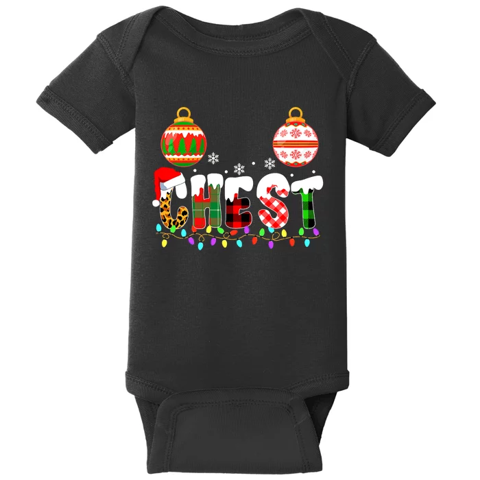 Funny Chest Nuts Couples Christmas Chestnuts Adult Matching Baby Bodysuit