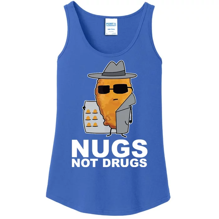 Funny Chicken Nuggets Nugs Not Drugs Ladies Essential Tank