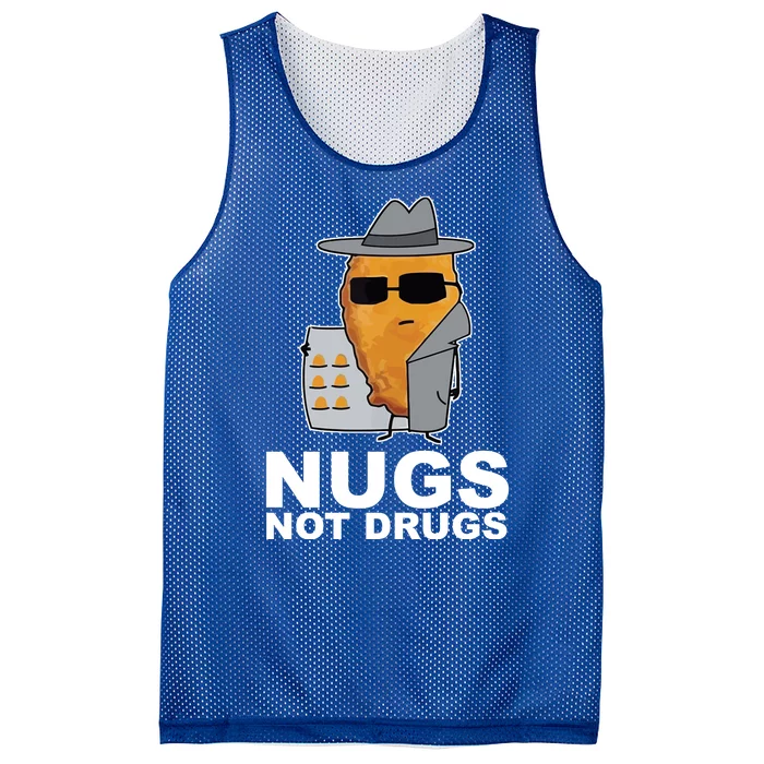 Funny Chicken Nuggets Nugs Not Drugs Mesh Reversible Basketball Jersey Tank