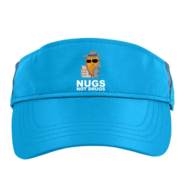 Funny Chicken Nuggets Nugs Not Drugs Adult Drive Performance Visor