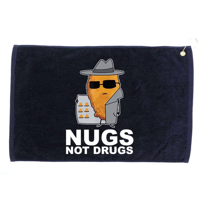 Funny Chicken Nuggets Nugs Not Drugs Grommeted Golf Towel