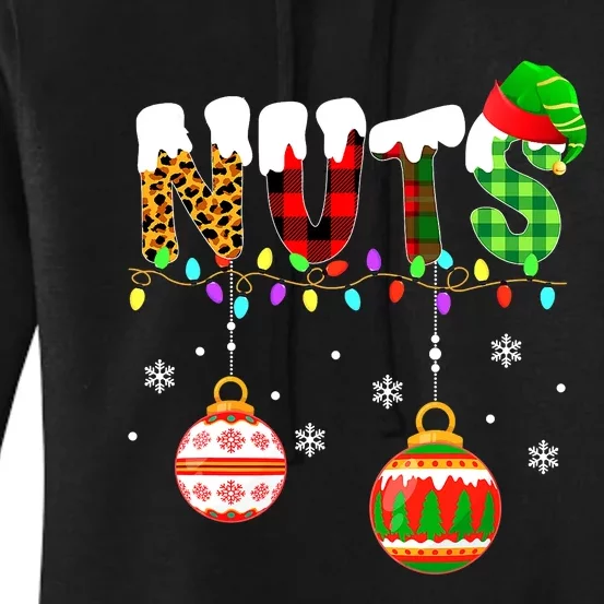 Funny Chest Nuts Couples Christmas Chestnuts Adult Matching Women's Pullover Hoodie