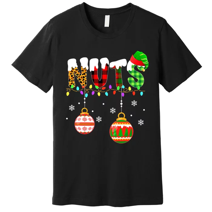 Funny Chest Nuts Couples Christmas Chestnuts Adult Matching Premium T-Shirt