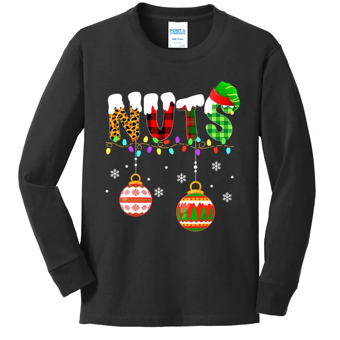 Funny Chest Nuts Couples Christmas Chestnuts Adult Matching Kids Long Sleeve Shirt