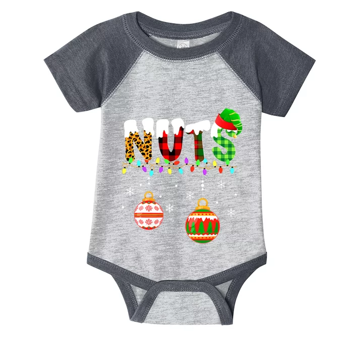 Funny Chest Nuts Couples Christmas Chestnuts Adult Matching Infant Baby Jersey Bodysuit