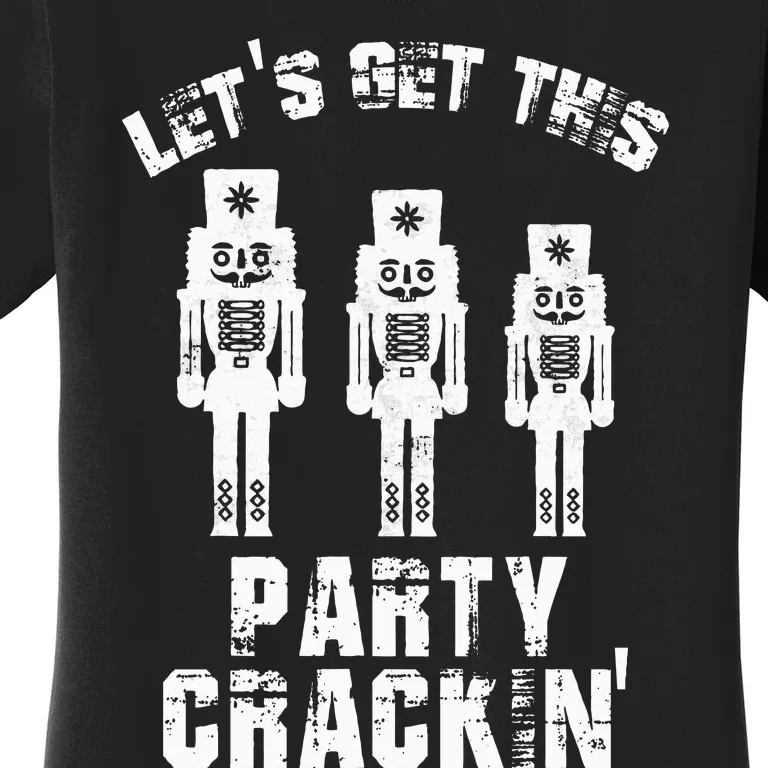 Funny Christmas Nutcracker Design Group Party Matching Set Women's T-Shirt