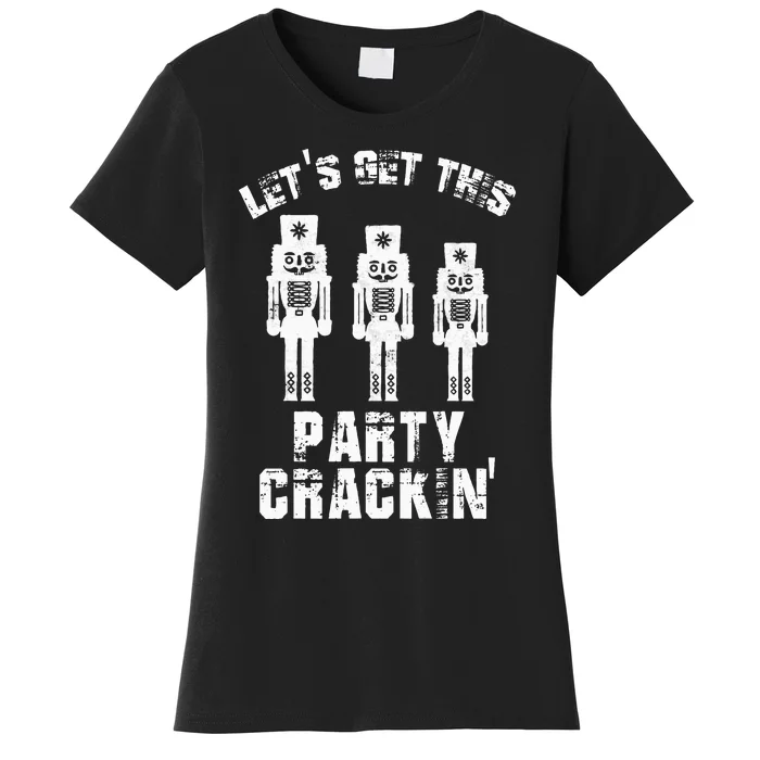 Funny Christmas Nutcracker Design Group Party Matching Set Women's T-Shirt