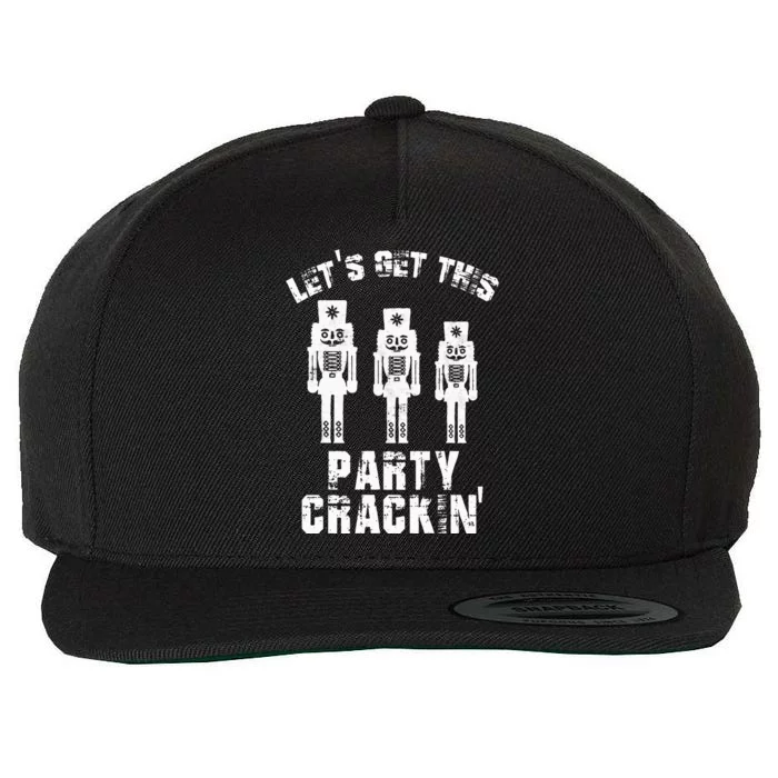 Funny Christmas Nutcracker Design Group Party Matching Set Wool Snapback Cap