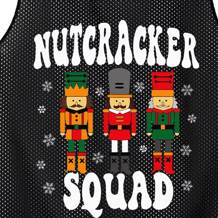 Funny Christmas Nutcracker Squad Mesh Reversible Basketball Jersey Tank