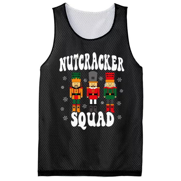 Funny Christmas Nutcracker Squad Mesh Reversible Basketball Jersey Tank