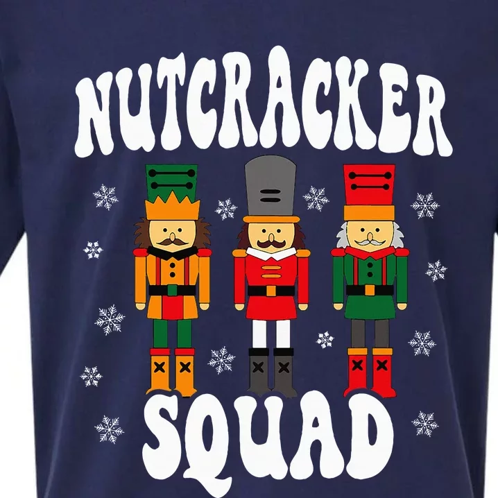 Funny Christmas Nutcracker Squad Sueded Cloud Jersey T-Shirt