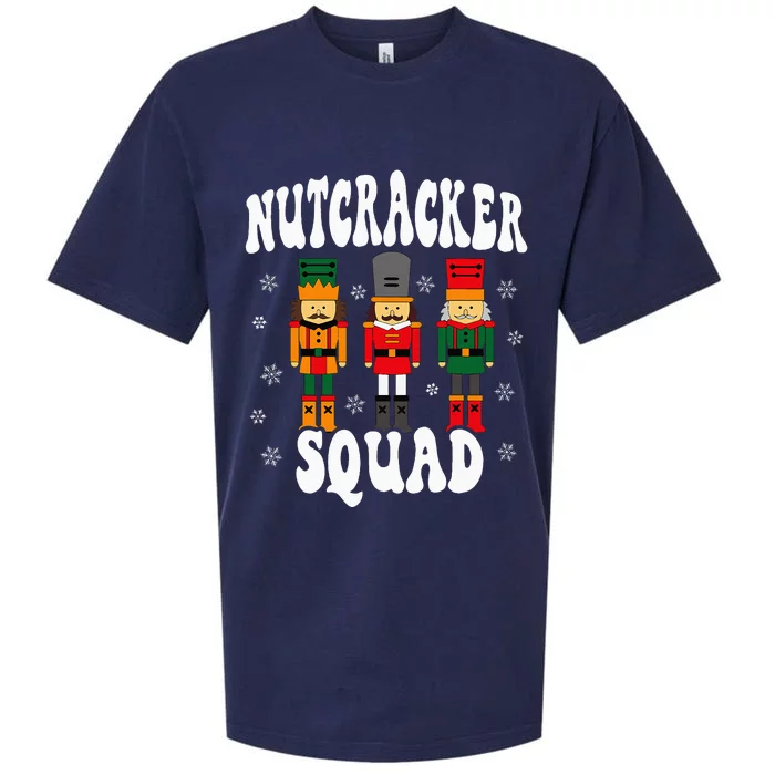 Funny Christmas Nutcracker Squad Sueded Cloud Jersey T-Shirt