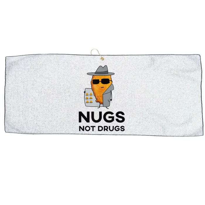 Funny Chicken Nuggets Nugs Not Drugs Large Microfiber Waffle Golf Towel