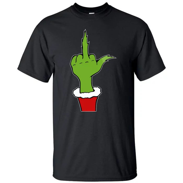 Funny Christmas Naughty Elf Adult Humor Anti Christmas Tall T-Shirt