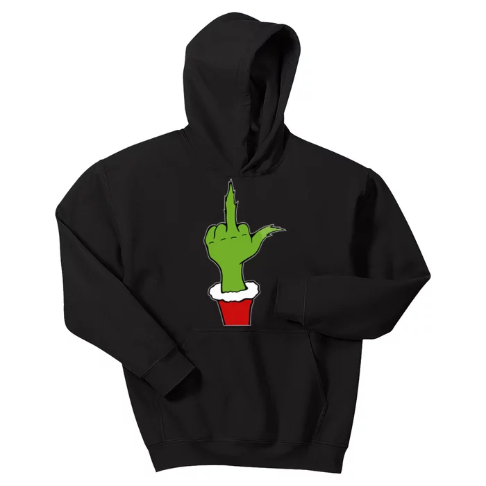 Funny Christmas Naughty Elf Adult Humor Anti Christmas Kids Hoodie