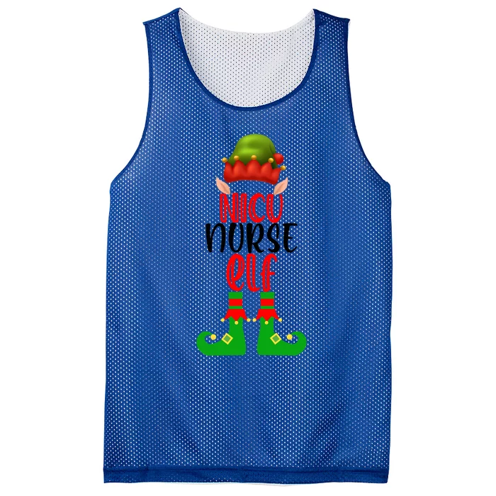 Funny Christmas Nurse Elf Outfit Funny Gift Mesh Reversible Basketball Jersey Tank