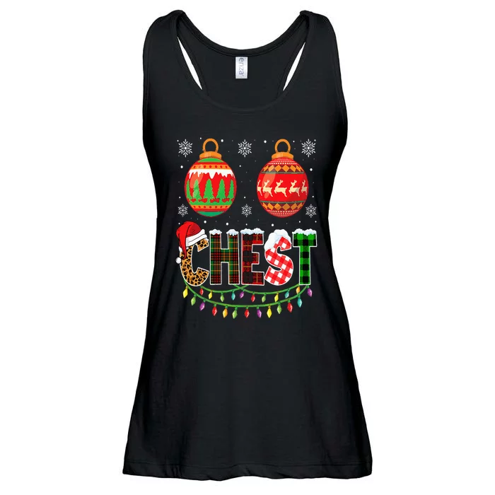 Funny Chest Nuts Couples Christmas Chestnuts Adult Matching Ladies Essential Flowy Tank