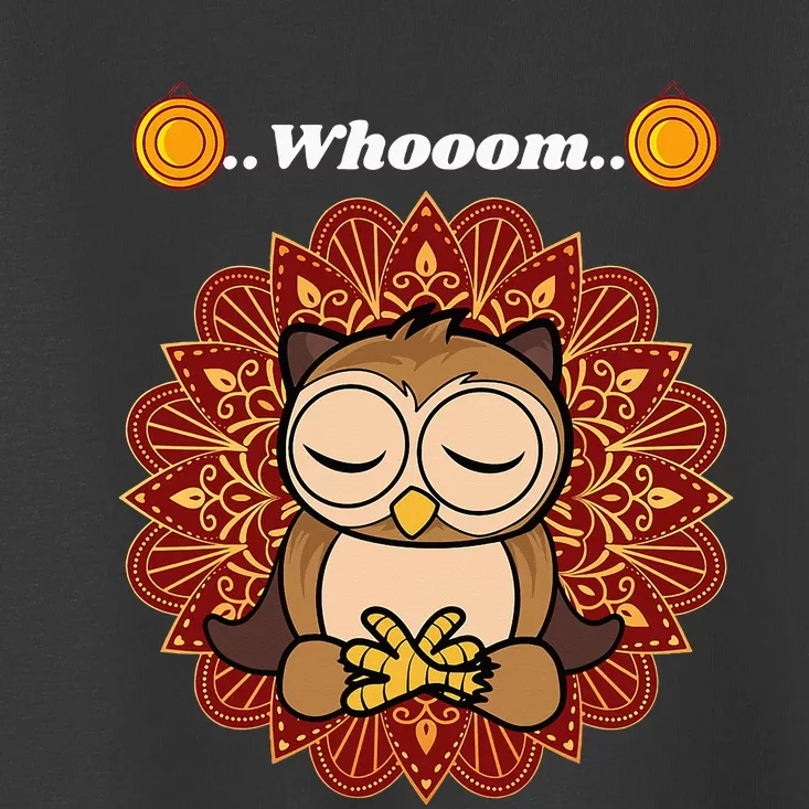 Funny Cute Owl Whom Design Toddler T-Shirt