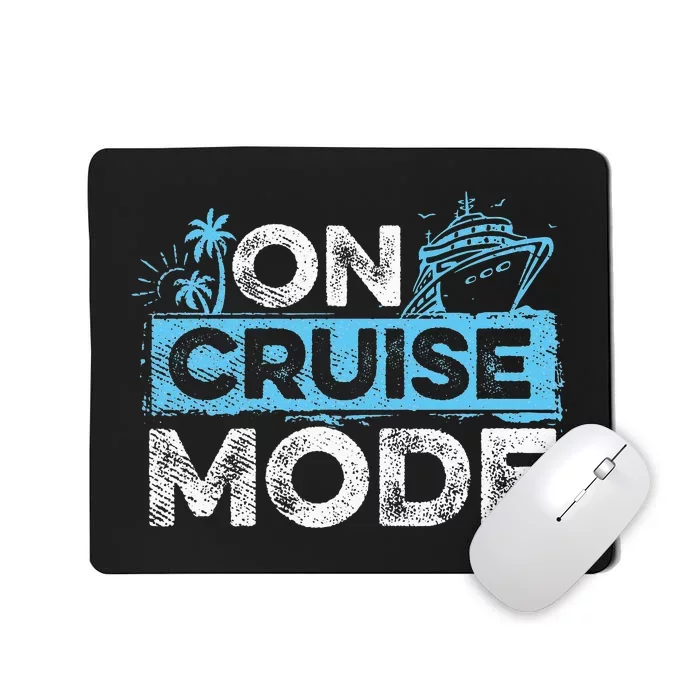 Family Cruising On Cruise Mode Cruise Vacation Mousepad