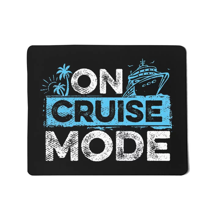 Family Cruising On Cruise Mode Cruise Vacation Mousepad