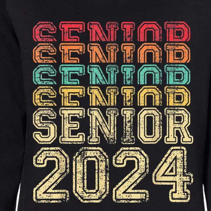 Funny Class Of 2024 Graduate Vintage Senior 24 Party Him Her Womens California Wash Sweatshirt