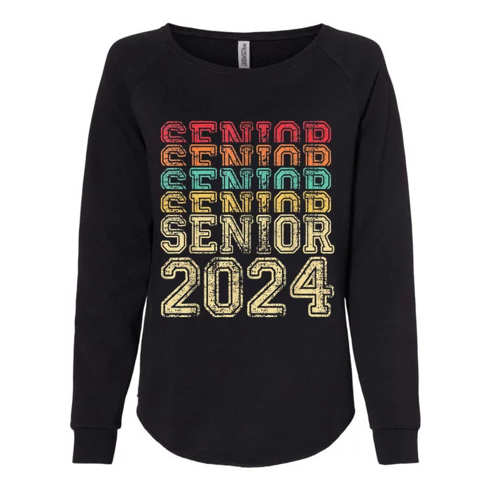 Funny Class Of 2024 Graduate Vintage Senior 24 Party Him Her Womens California Wash Sweatshirt