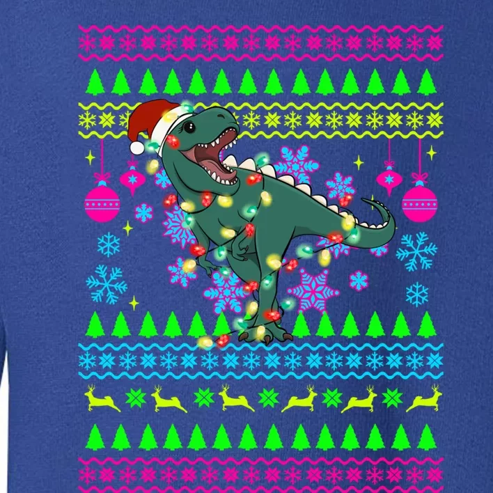 Funny Christmas Outfit Ugly Christmas Trex Great Gift Toddler Sweatshirt