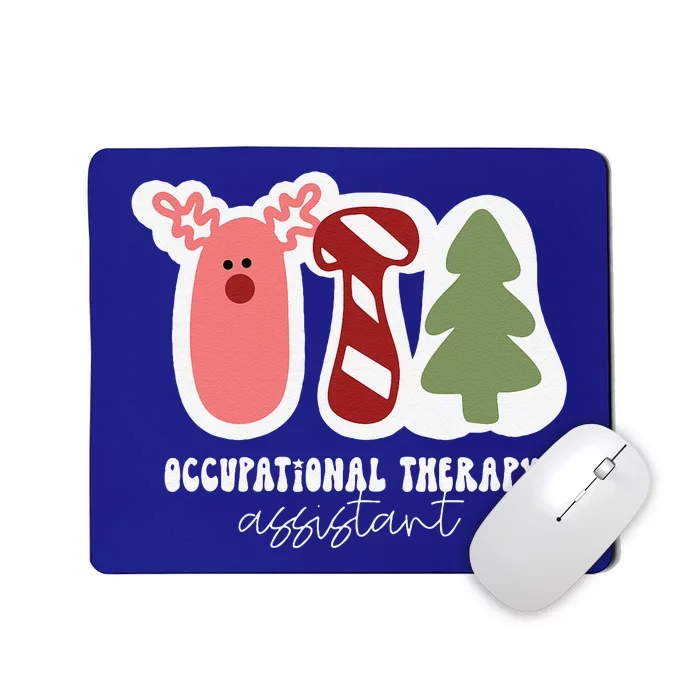 Funny Christmas OTA Santa Occupational Therapy Assistant Mousepad