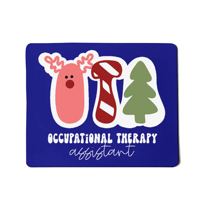 Funny Christmas OTA Santa Occupational Therapy Assistant Mousepad