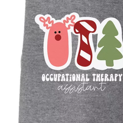 Funny Christmas OTA Santa Occupational Therapy Assistant Doggie 3-End Fleece Hoodie