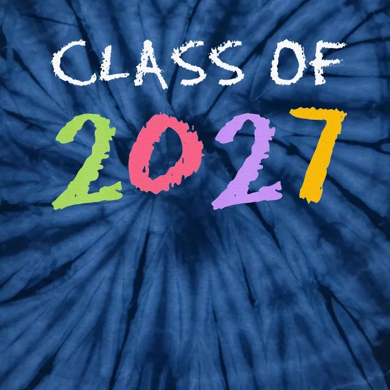 Funny Class Of 2027 First Day Of School Funny Grow With Me Gift Tie-Dye T-Shirt