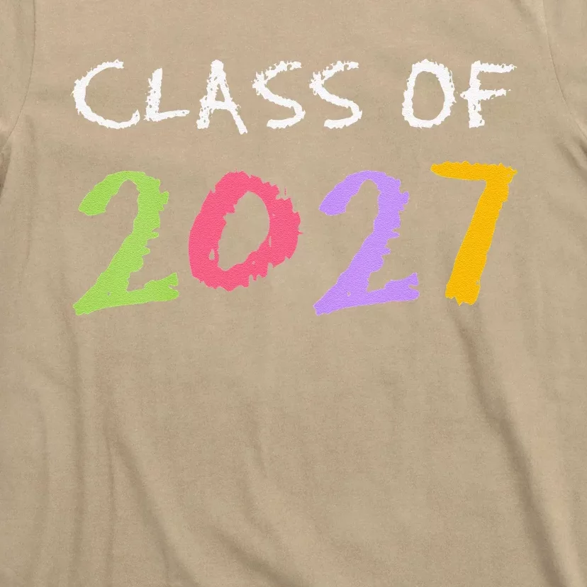 Funny Class Of 2027 First Day Of School Funny Grow With Me Gift T-Shirt