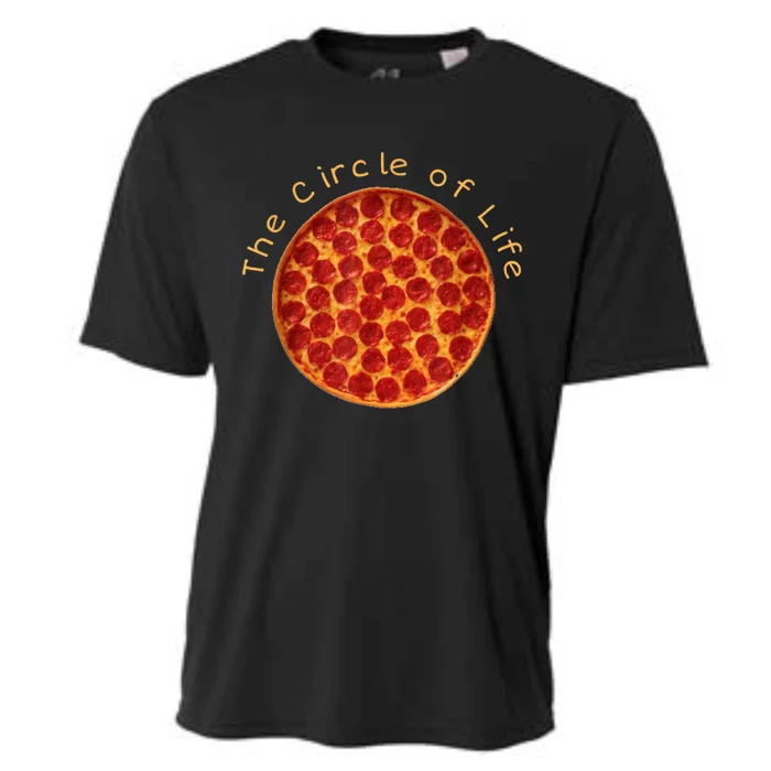 Funny Circle Of Life Gift Funny Pizza Lover Gift Pepperoni Lovers Gift Cooling Performance Crew T-Shirt