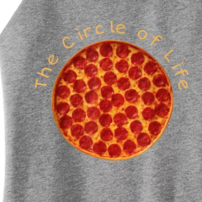 Funny Circle Of Life Gift Funny Pizza Lover Gift Pepperoni Lovers Gift Women’s Perfect Tri Rocker Tank