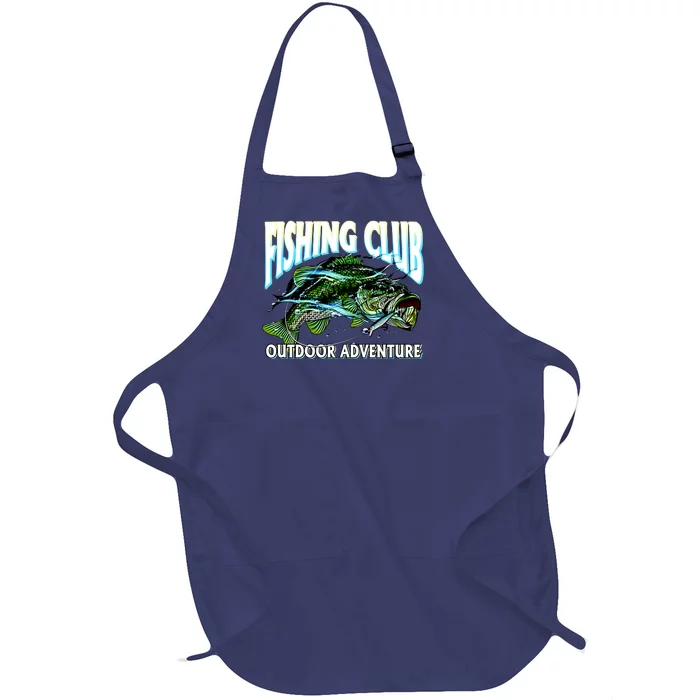 Fishing Club Outdoor Adventure Full-Length Apron With Pocket