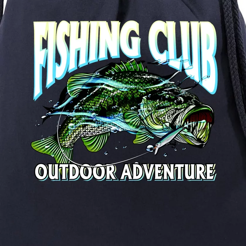 Fishing Club Outdoor Adventure Drawstring Bag