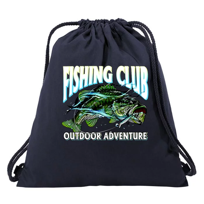 Fishing Club Outdoor Adventure Drawstring Bag