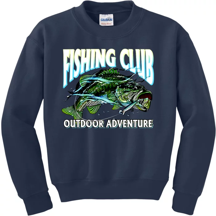 Fishing Club Outdoor Adventure Kids Sweatshirt