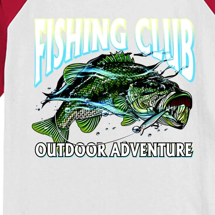 Fishing Club Outdoor Adventure Kids Colorblock Raglan Jersey