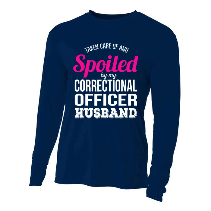 Funny Correctional Officer Wife Anniversary Gift Cooling Performance Long Sleeve Crew