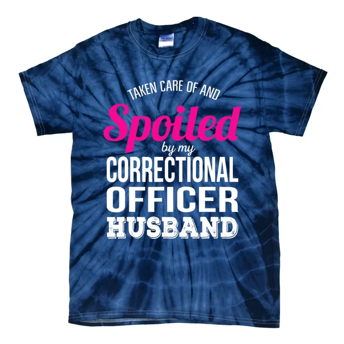 Funny Correctional Officer Wife Anniversary Gift Tie-Dye T-Shirt