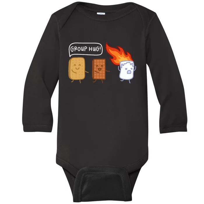 Funny Camping, Outdoor Camping, Summer Camp Baby Long Sleeve Bodysuit