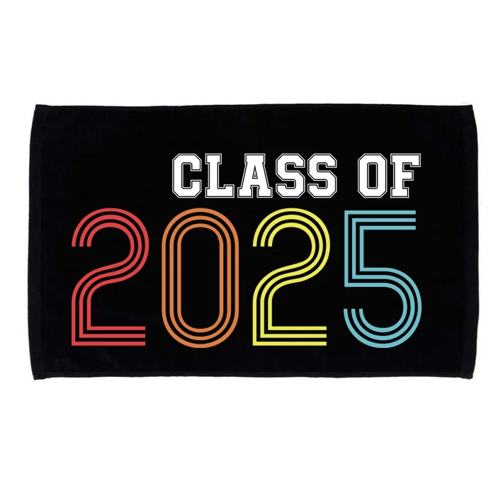 Funny Class Of 2025 Graduation Senior Class 2025 Senior Funny 2025 Graduation Microfiber Hand Towel