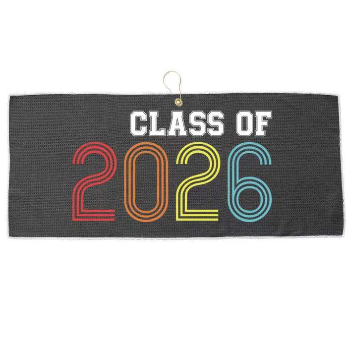 Funny Class Of 2026 Graduation 2026 Senior Senior Class Funny 2026 Graduation Large Microfiber Waffle Golf Towel