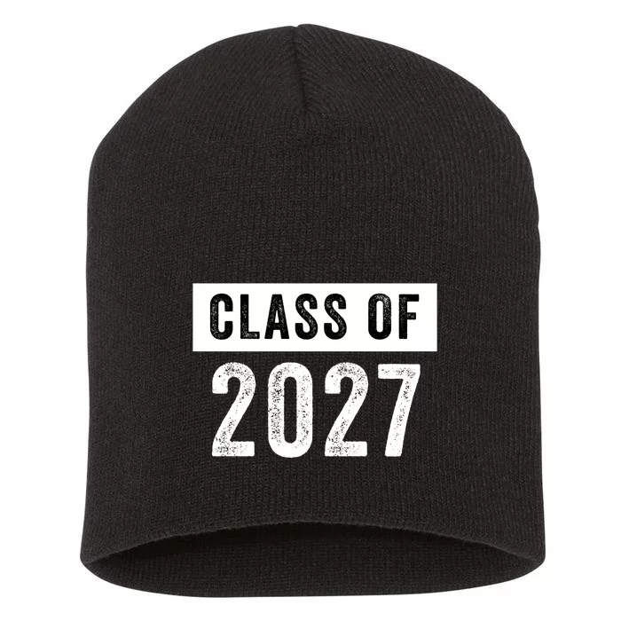 Funny Class Of 2027 Graduation 2027 Senior Senior Class Funny 2027 Graduation Short Acrylic Beanie