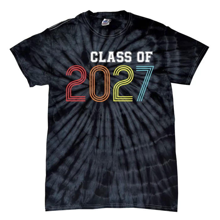 Funny Class Of 2027 Graduation Senior Class 2027 Senior Funny 2027 Graduation Tie-Dye T-Shirt