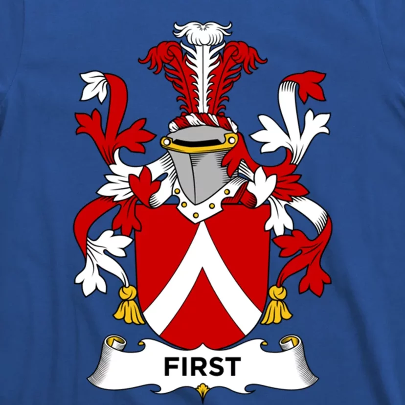 First Coat Of Arms Gift Family Crest Gift T-Shirt