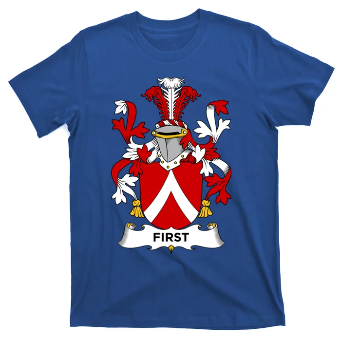 First Coat Of Arms Gift Family Crest Gift T-Shirt