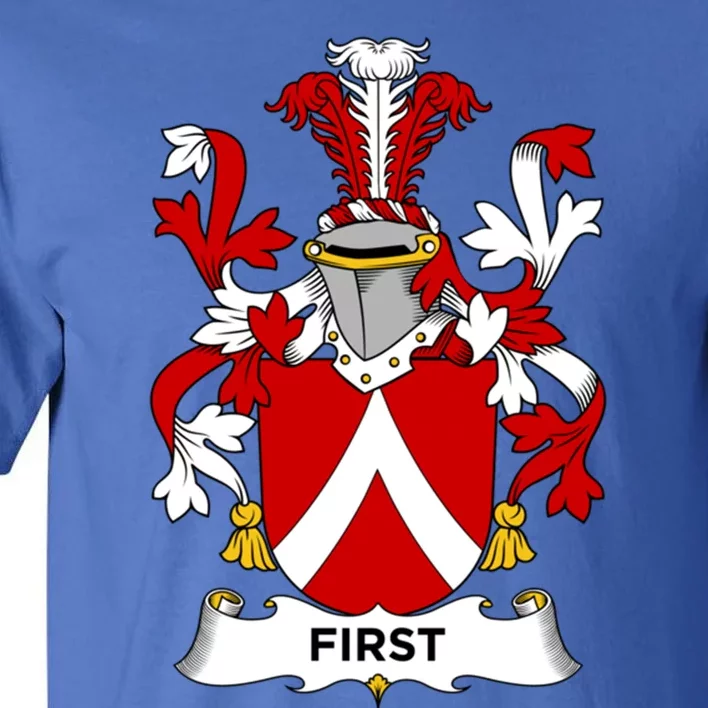 First Coat Of Arms Gift Family Crest Gift Tall T-Shirt