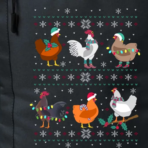 Funny Chicken Owner Birb Memes Farmer Ugly Christmas Chicken Cool Gift Daily Commute Backpack